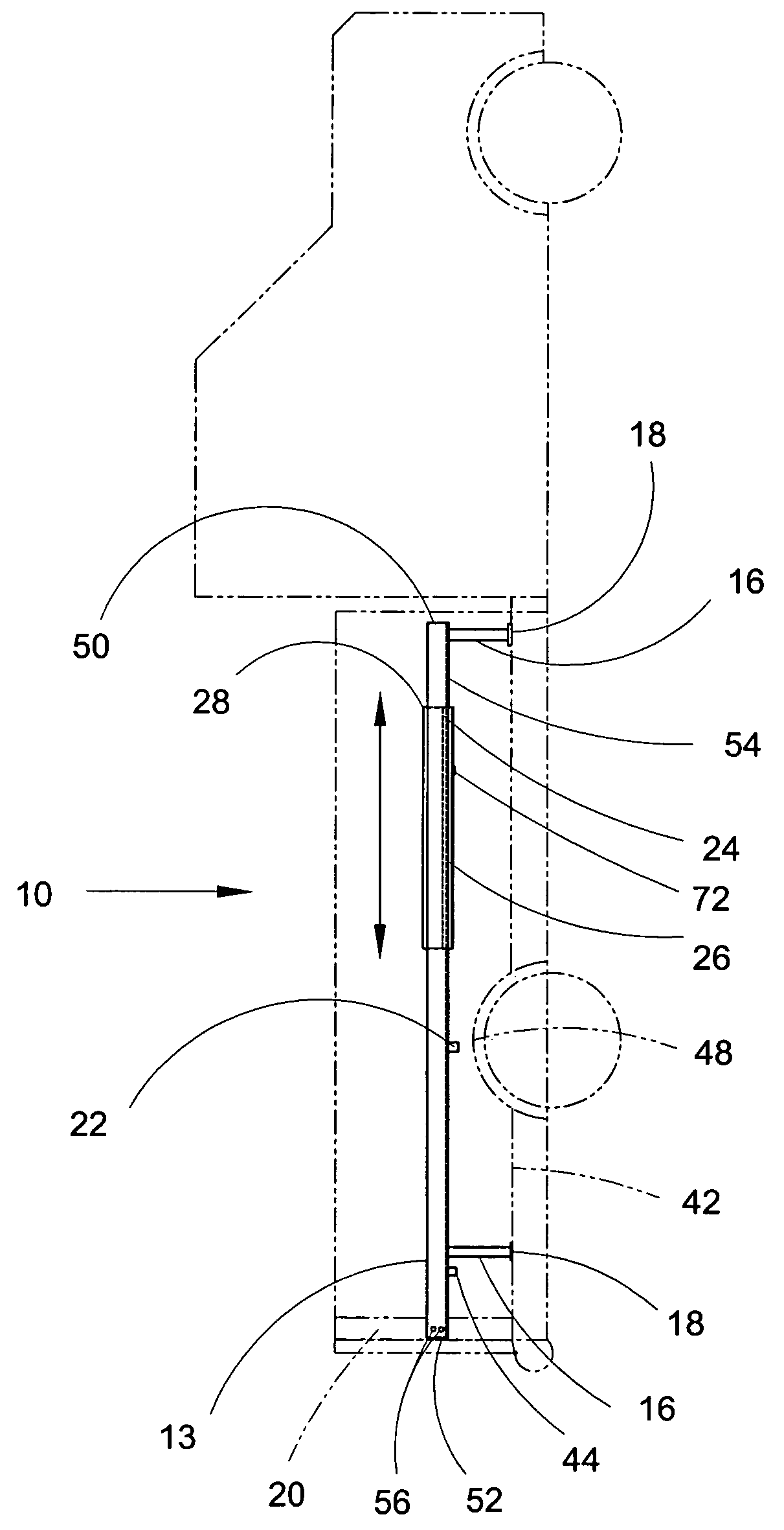 Elevated movable cargo tray for vehicle