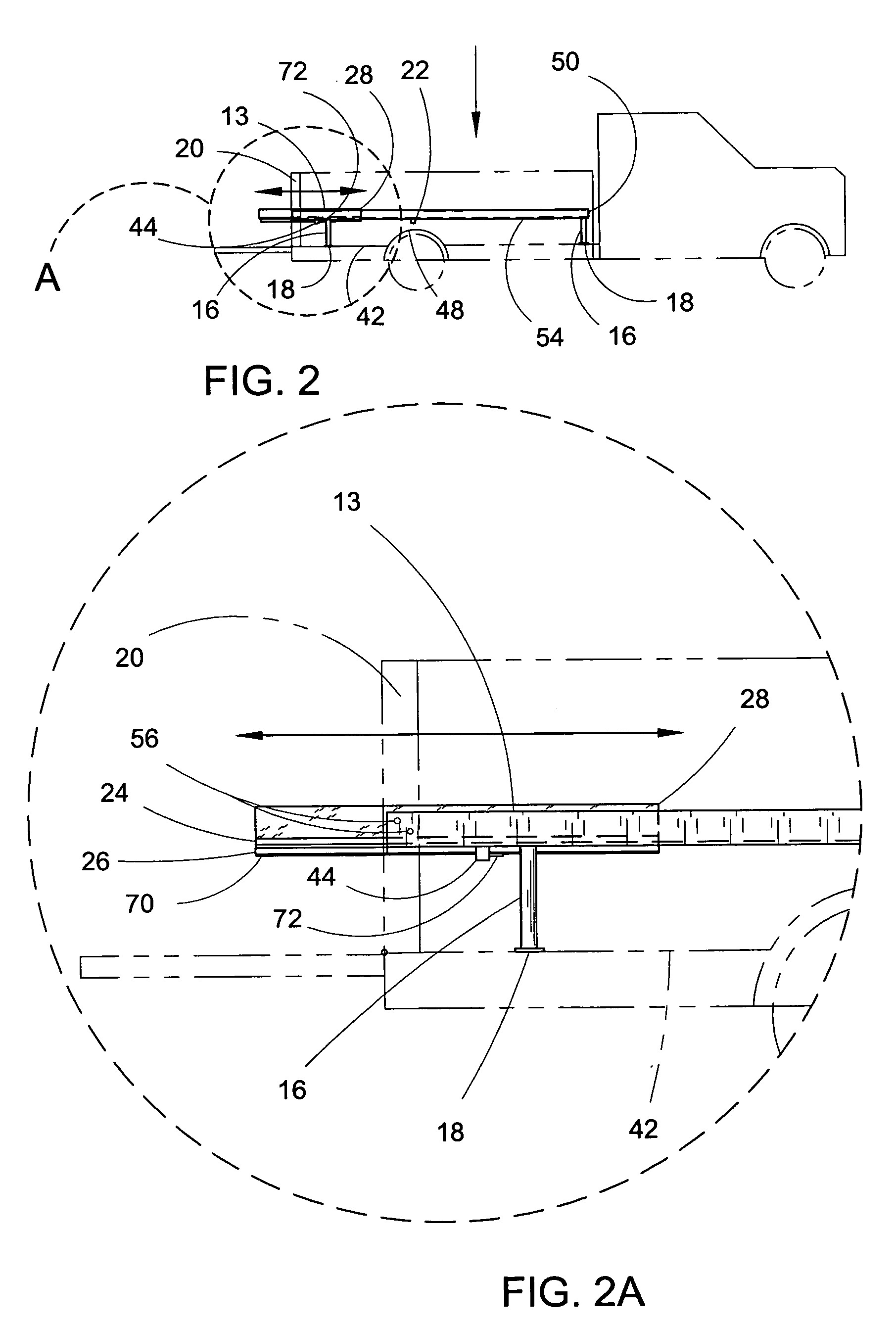 Elevated movable cargo tray for vehicle