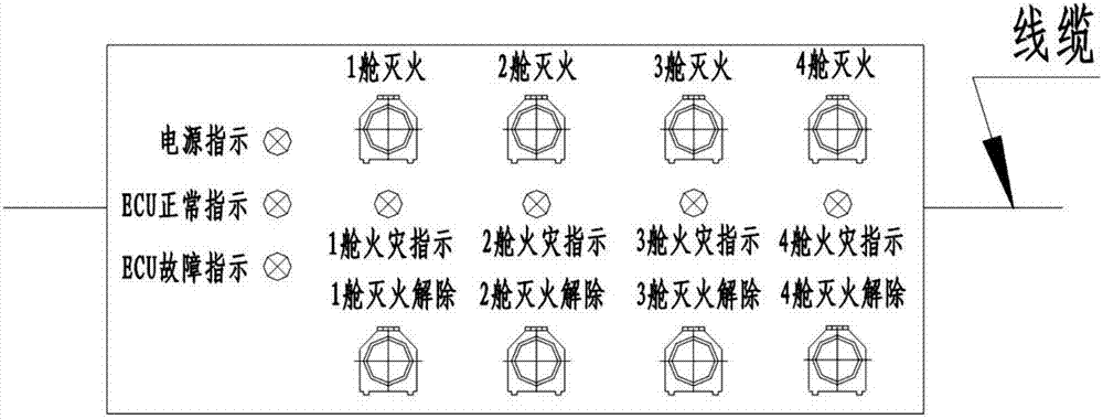 Intelligent fire-fighting system for ship, and fire-extinguishing method