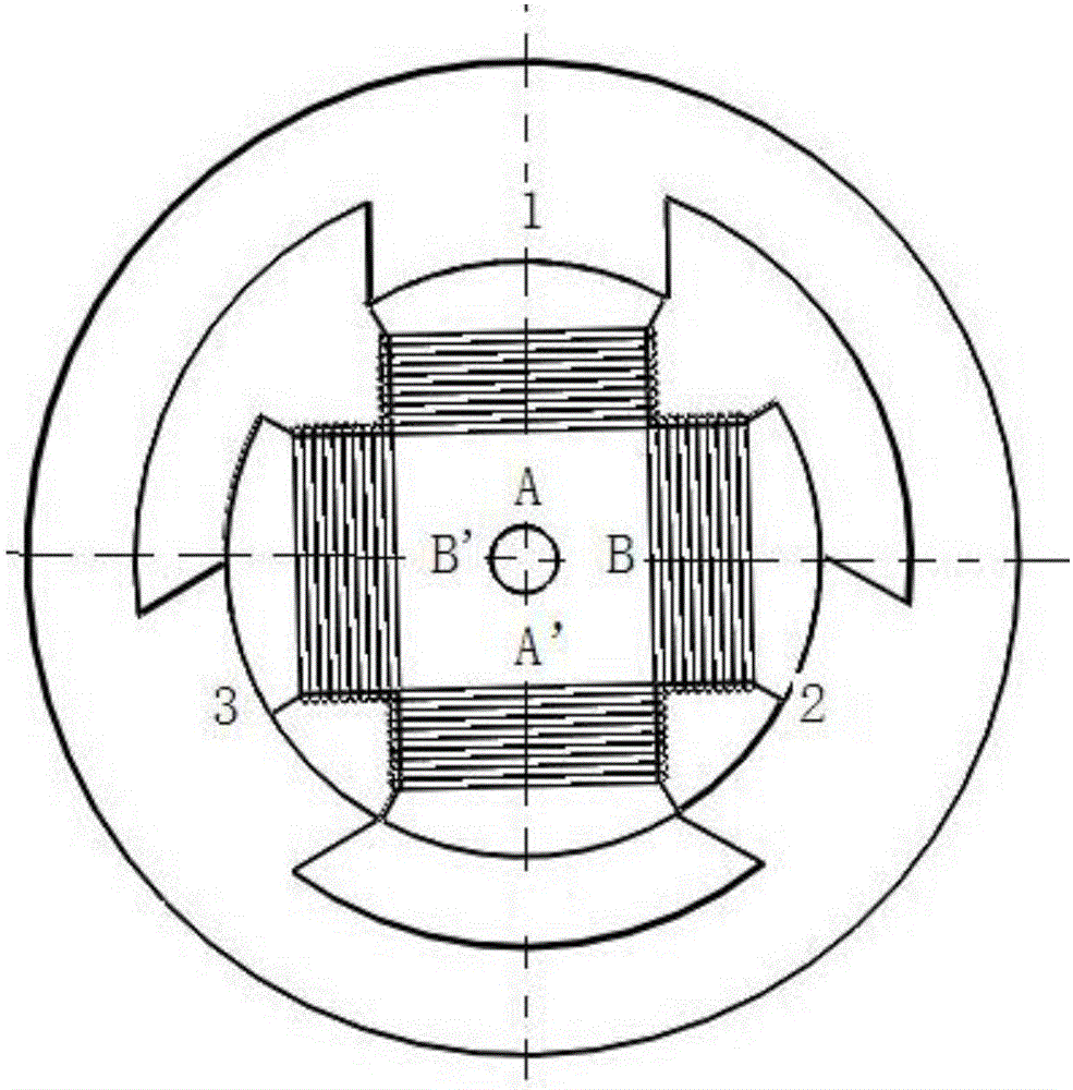 Two-phase outer rotor type switched reluctance motor