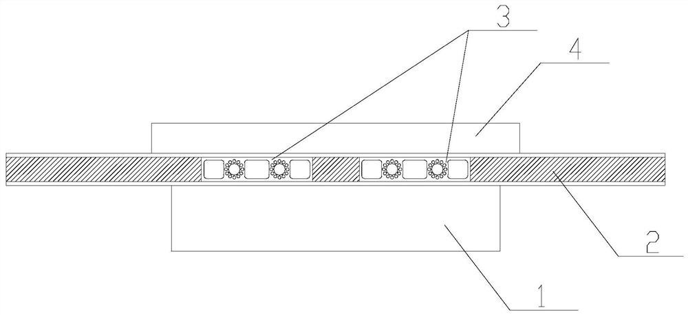 Heat transfer device suitable for space equipment group