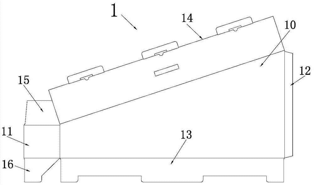 Foldable packing case easy to pack and fix