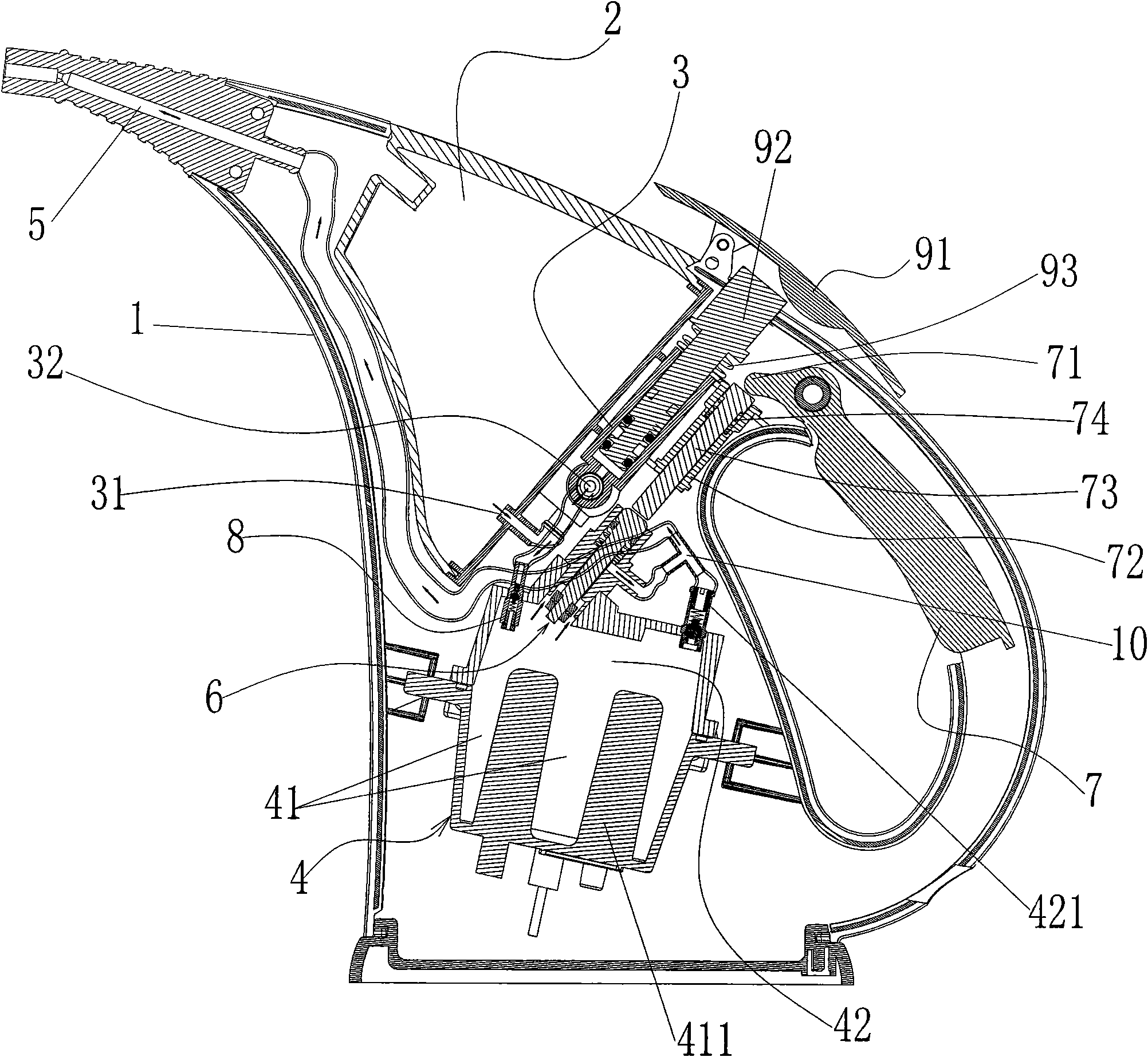 Dual-control steam cleaner