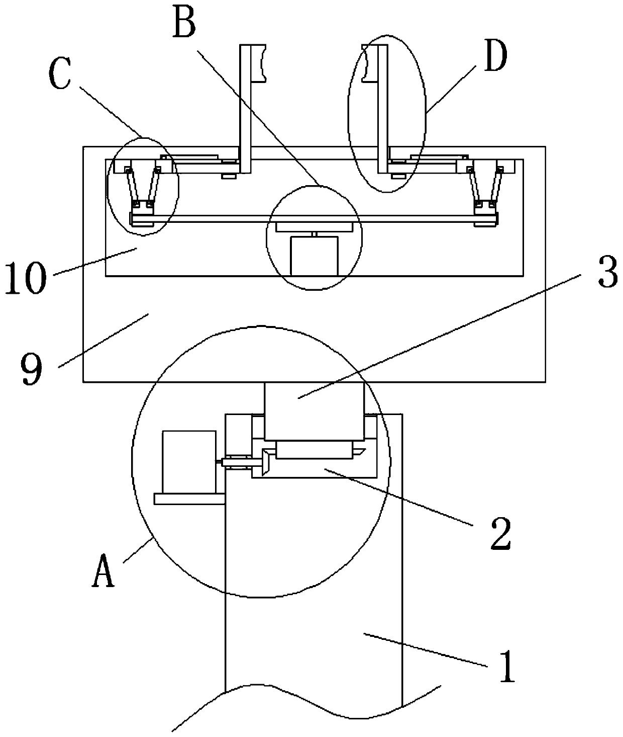 CNC robotic arm with pick-up and clamping device