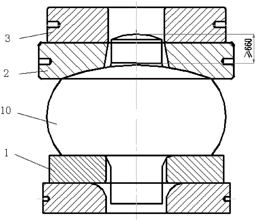 Forging method for forged steel supporting rolls used for rolling mill of large-scale wide thick plates