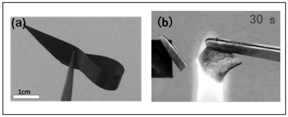 A preparation method of modified graphene oxide flame retardant film and its fire warning application