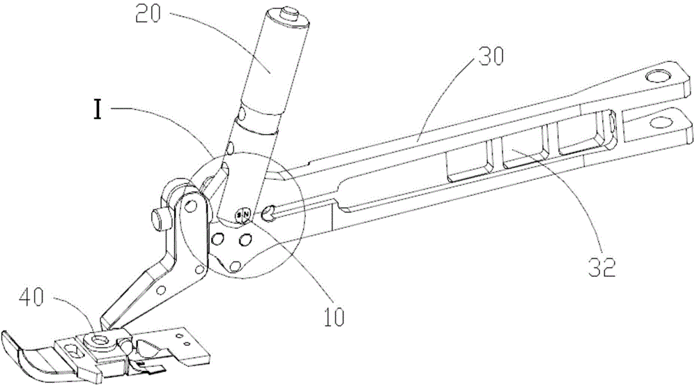 Control mechanism of overedger presser foot on-off safety switch and control method thereof