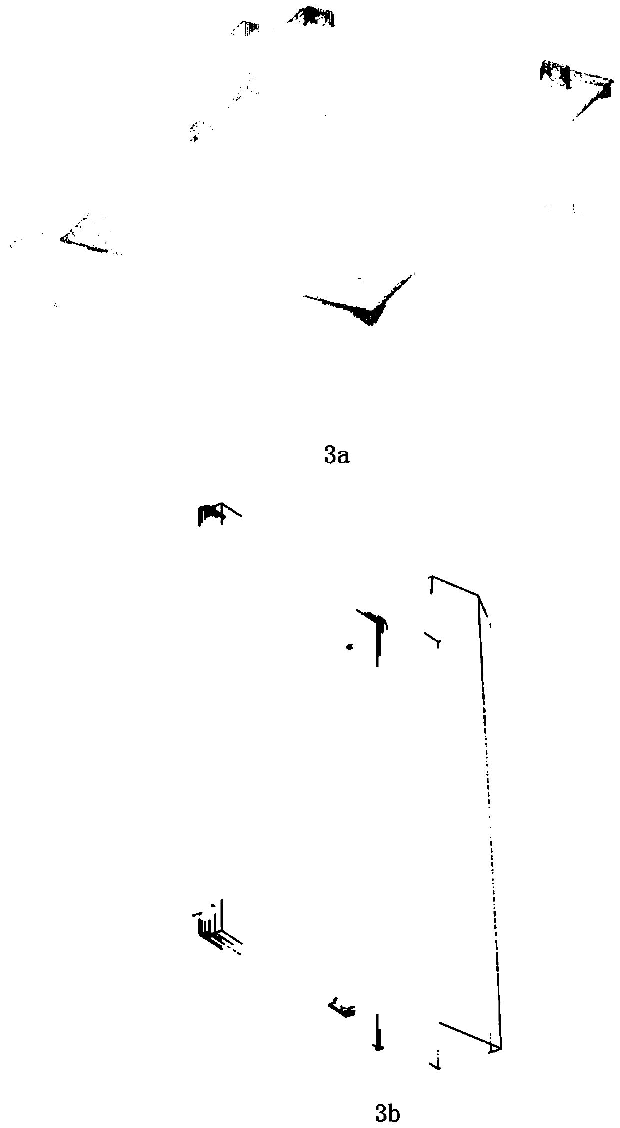 Prefabricated part point cloud automatic mold closing method based on particle swarm optimization variable domain search pairing points