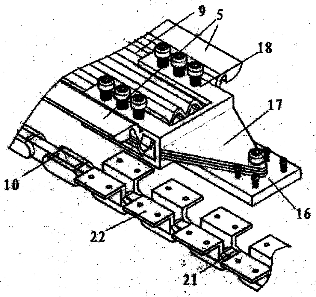 Automatic data acquisition experimental device for bridge expansion joint travel resistance