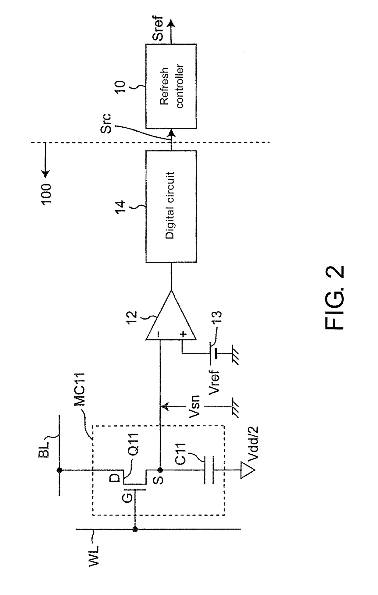 Volatile semicondcutor memory device, refresh control circuit and method thereof