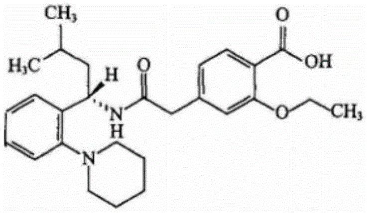 Repaglinide and metformin hydrochloride tablet pharmaceutical composition and preparation method thereof