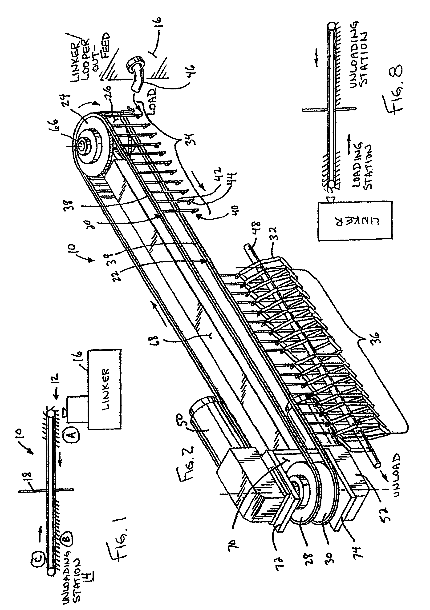 Suspension device for linked products