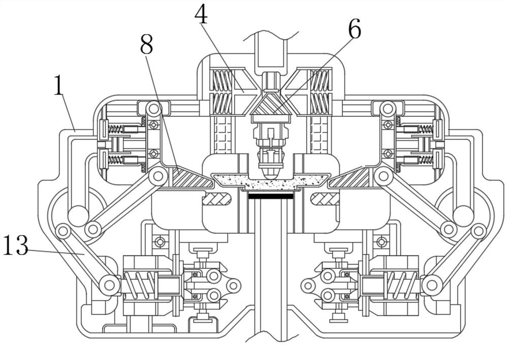 Disconnecting device for preventing charging pile from being damaged by strong pulling during charging