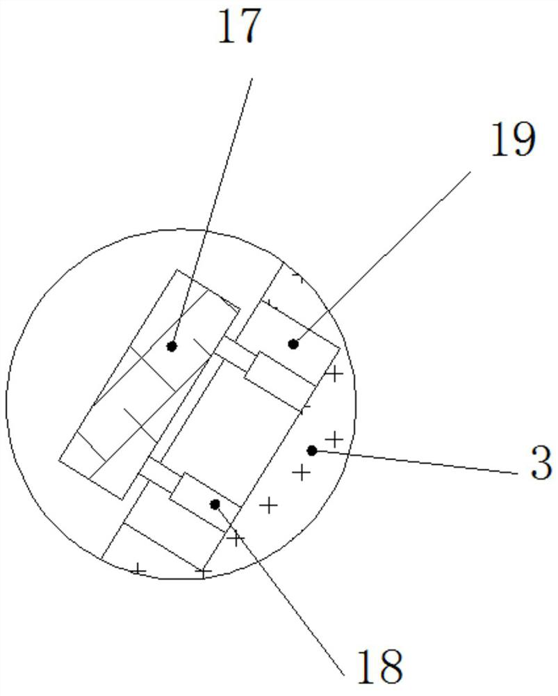 An excavating bucket welding device for earthwork construction engineering machinery