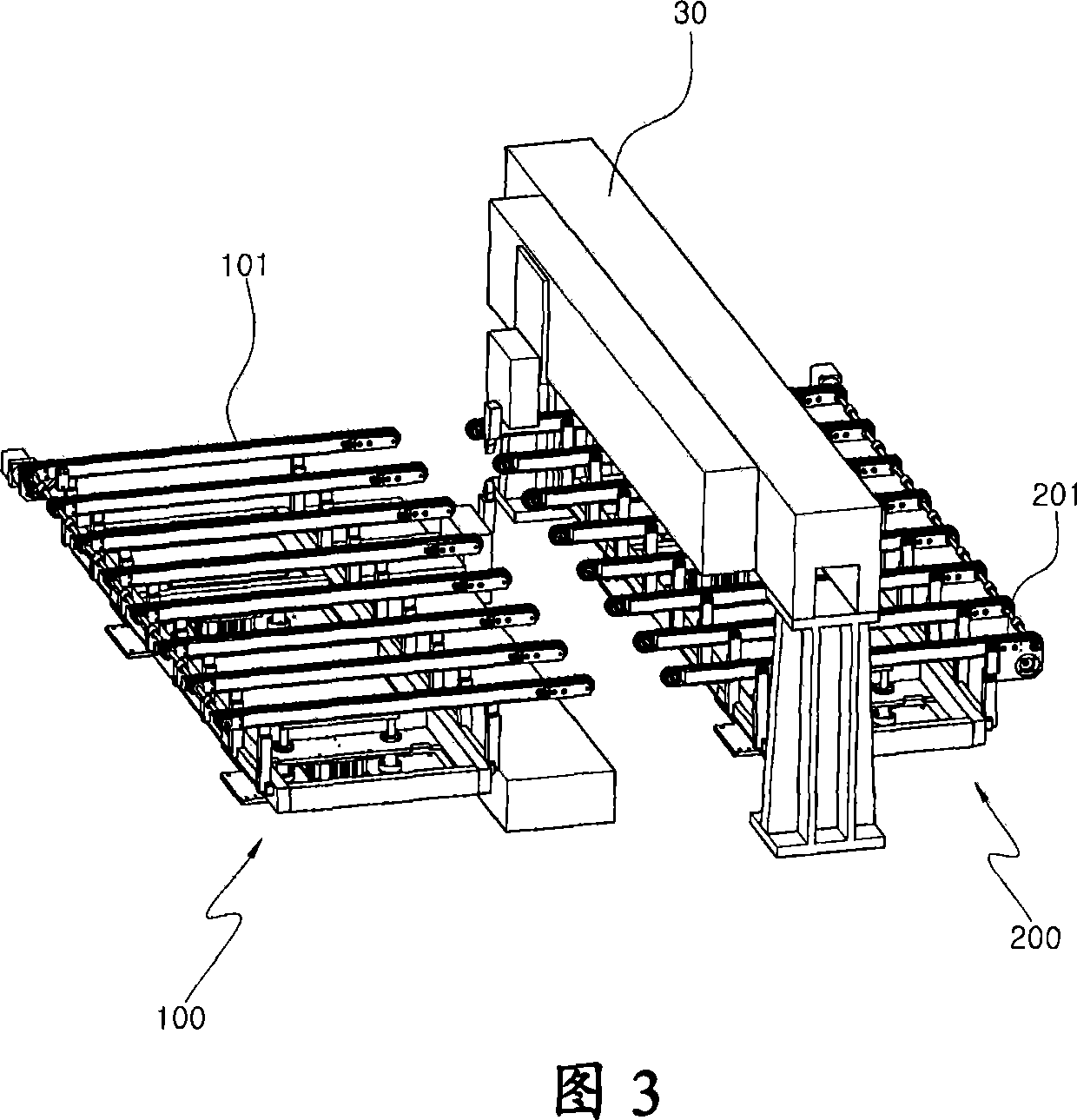 Glass conveying device