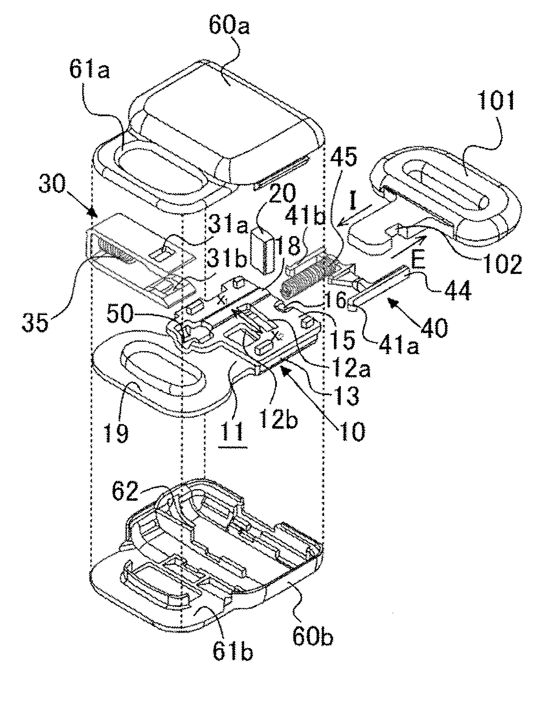 Buckle for Connector, and Method for Assembling Same