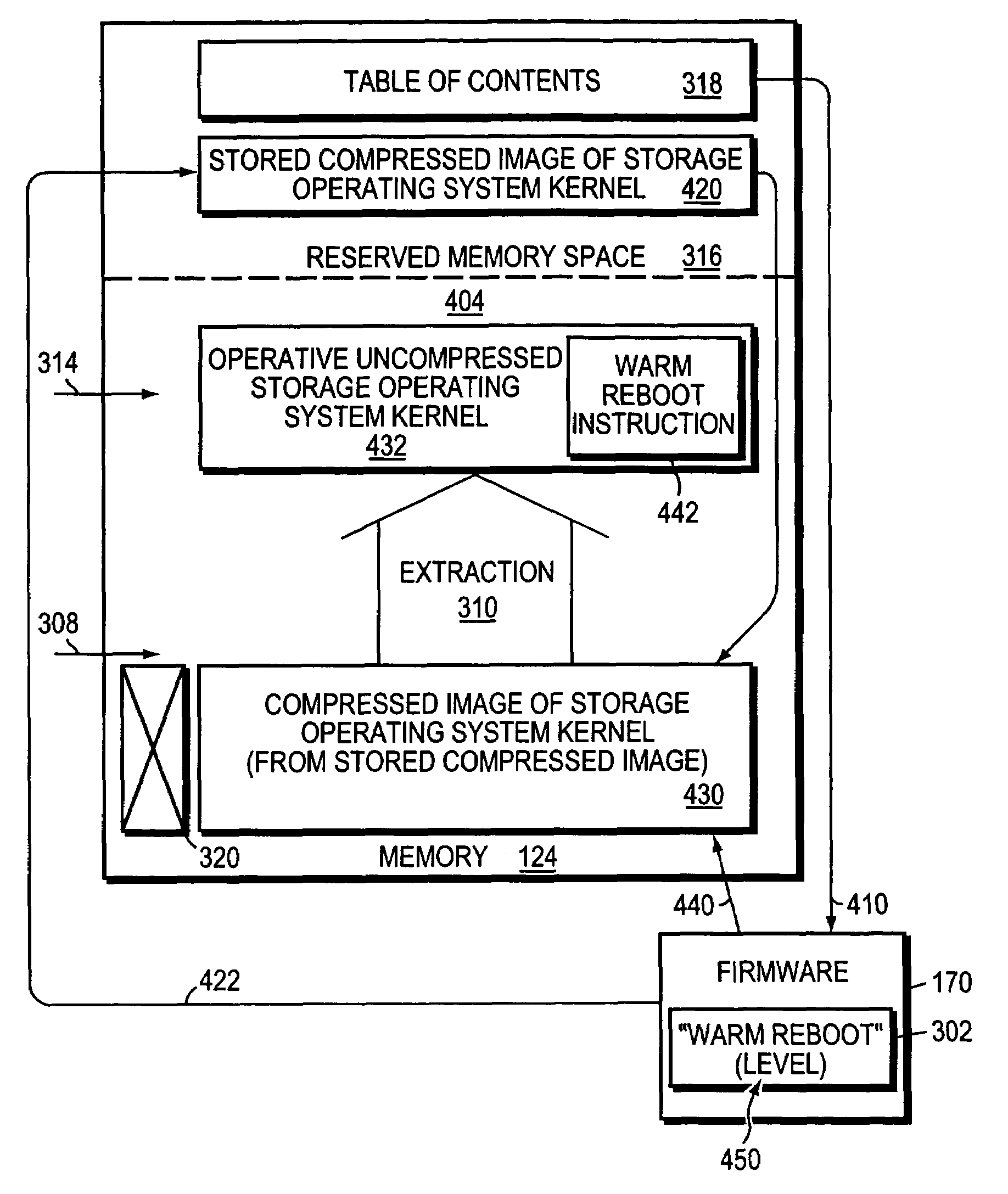 System and method for fast reboot of a file server