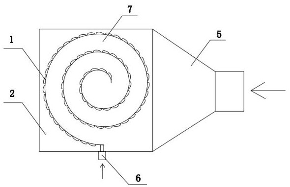 Pillow-shaped corrugated plate type spiral hot water boiler