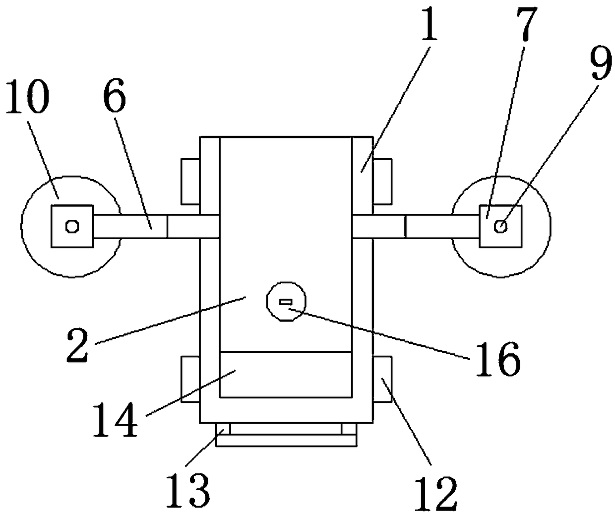 Agricultural fertilizer spraying device