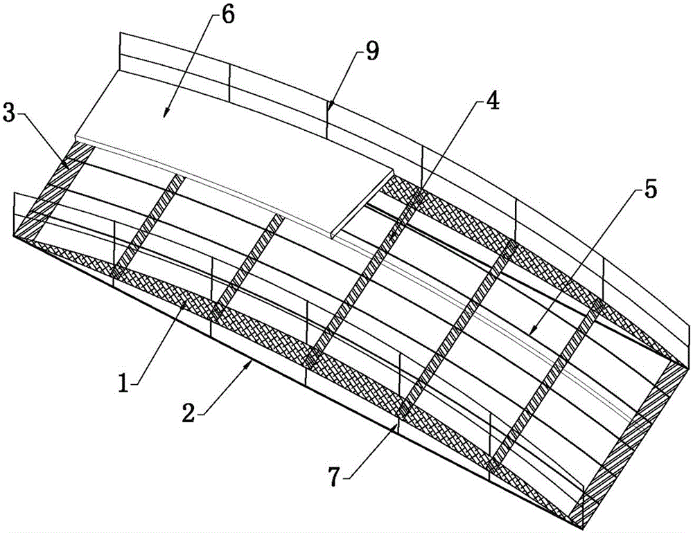 A kind of upper bearing type cable-arch composite structure bridge