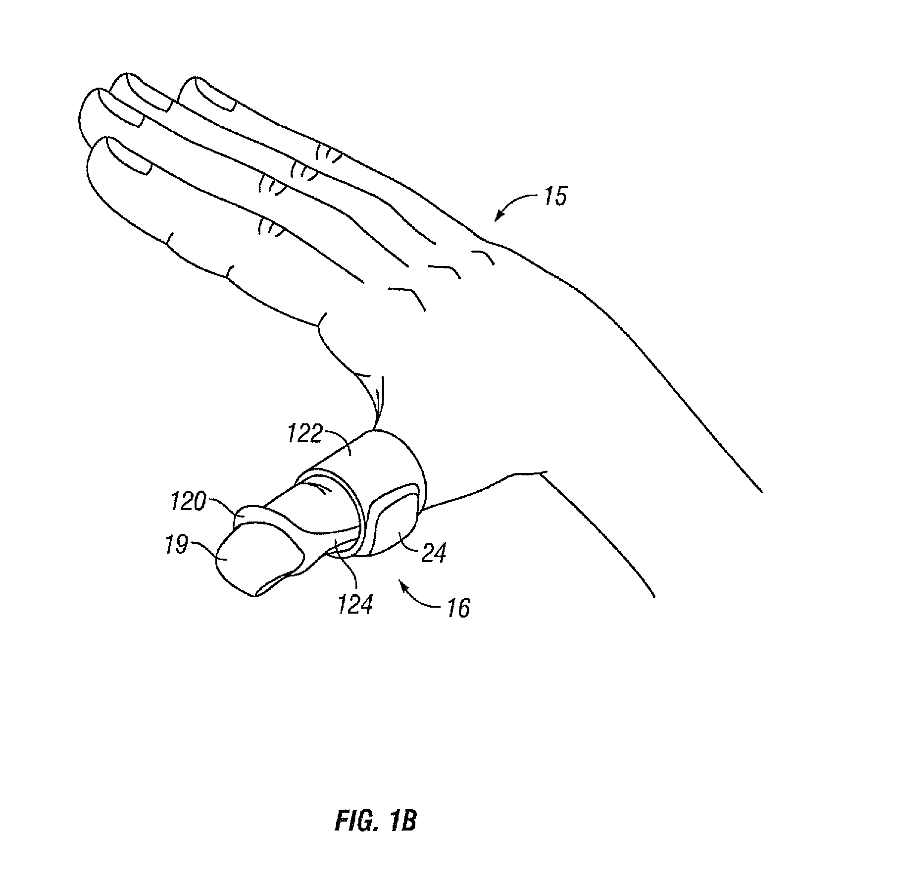 Finger keypad system and method