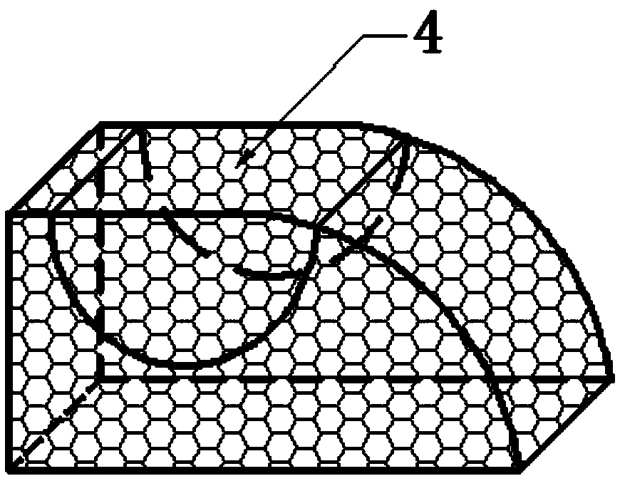 Stepped type ecological revetment structure