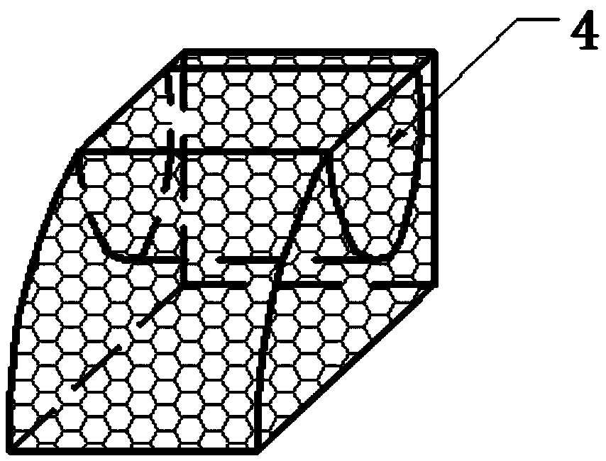 Stepped type ecological revetment structure