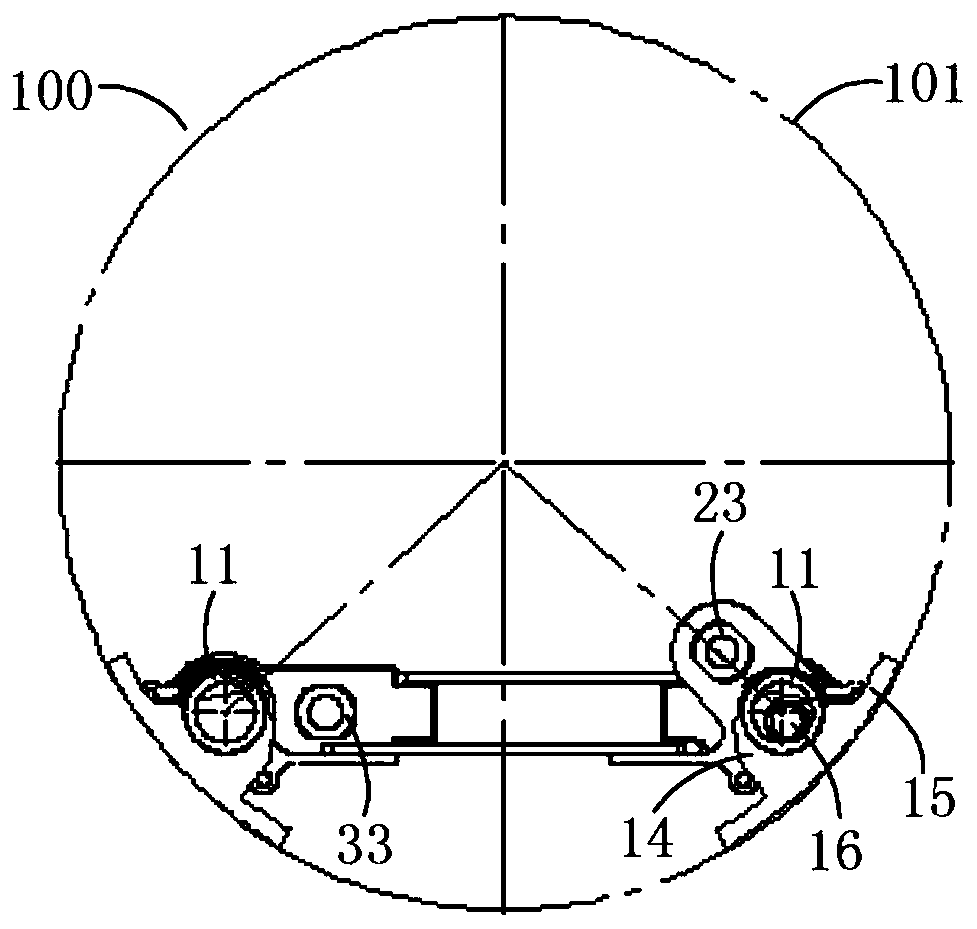 Radio frequency introduction device and semiconductor processing device