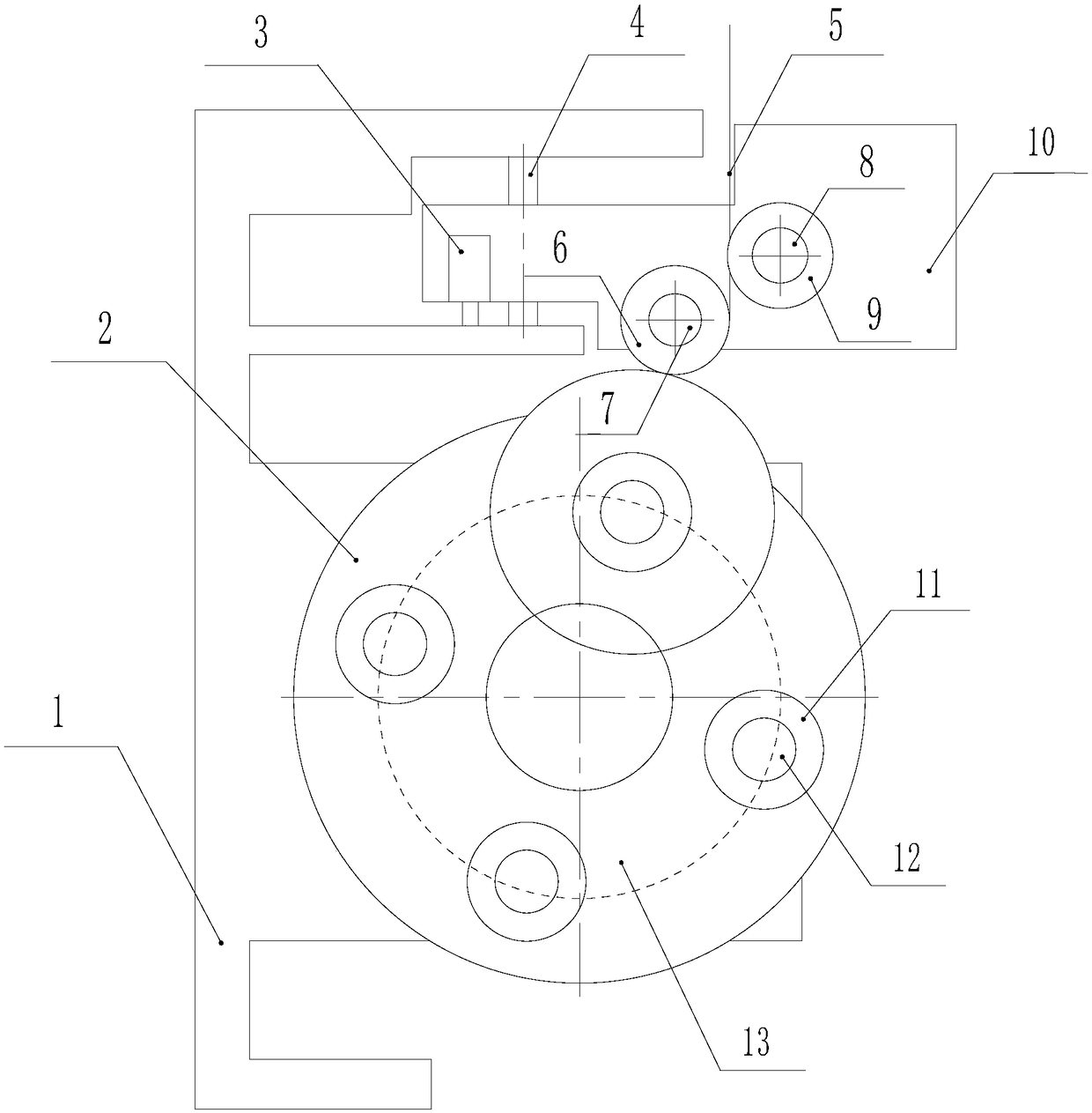 Winding machine winding head structure for processing of polyester filament products