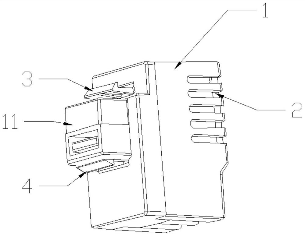 Modular USB charging socket