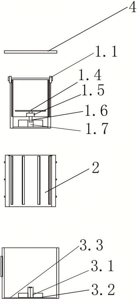 Split washing machine for the aged