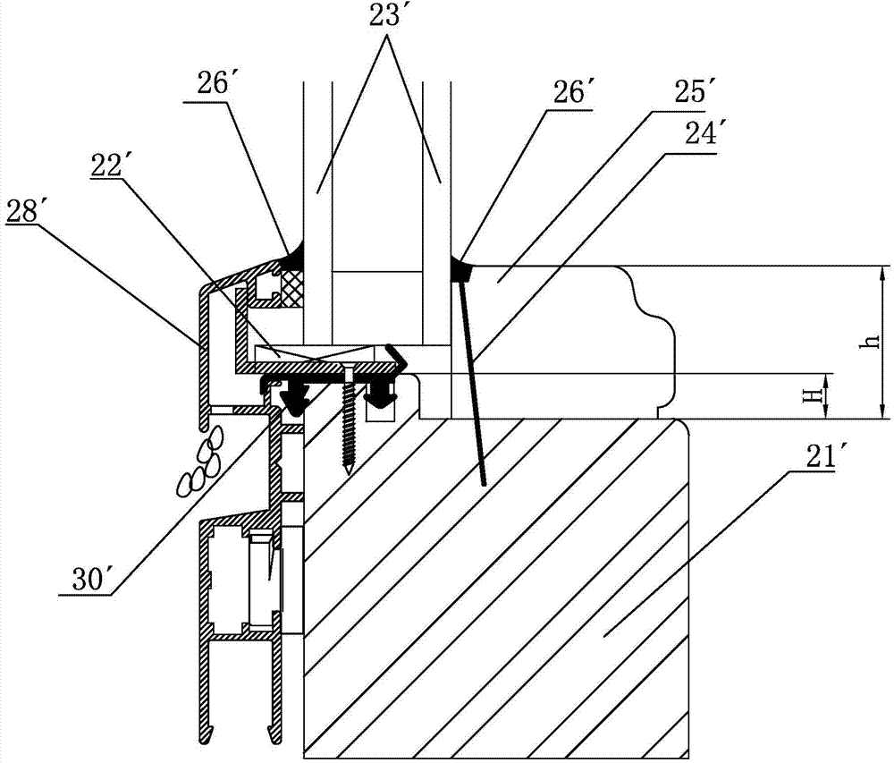 Glass fixing device