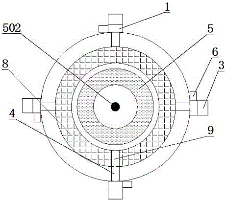 Delivery intelligent storage and taking annular device for adapting to specification of object by itself