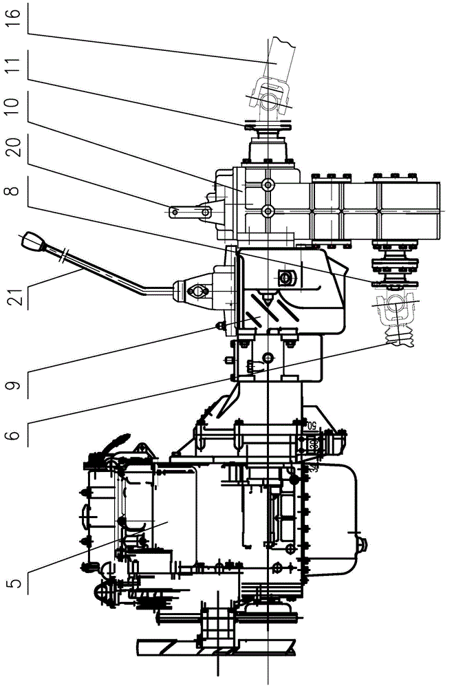 Direct-drive front-rear drive articulated steering-wheeled tractor