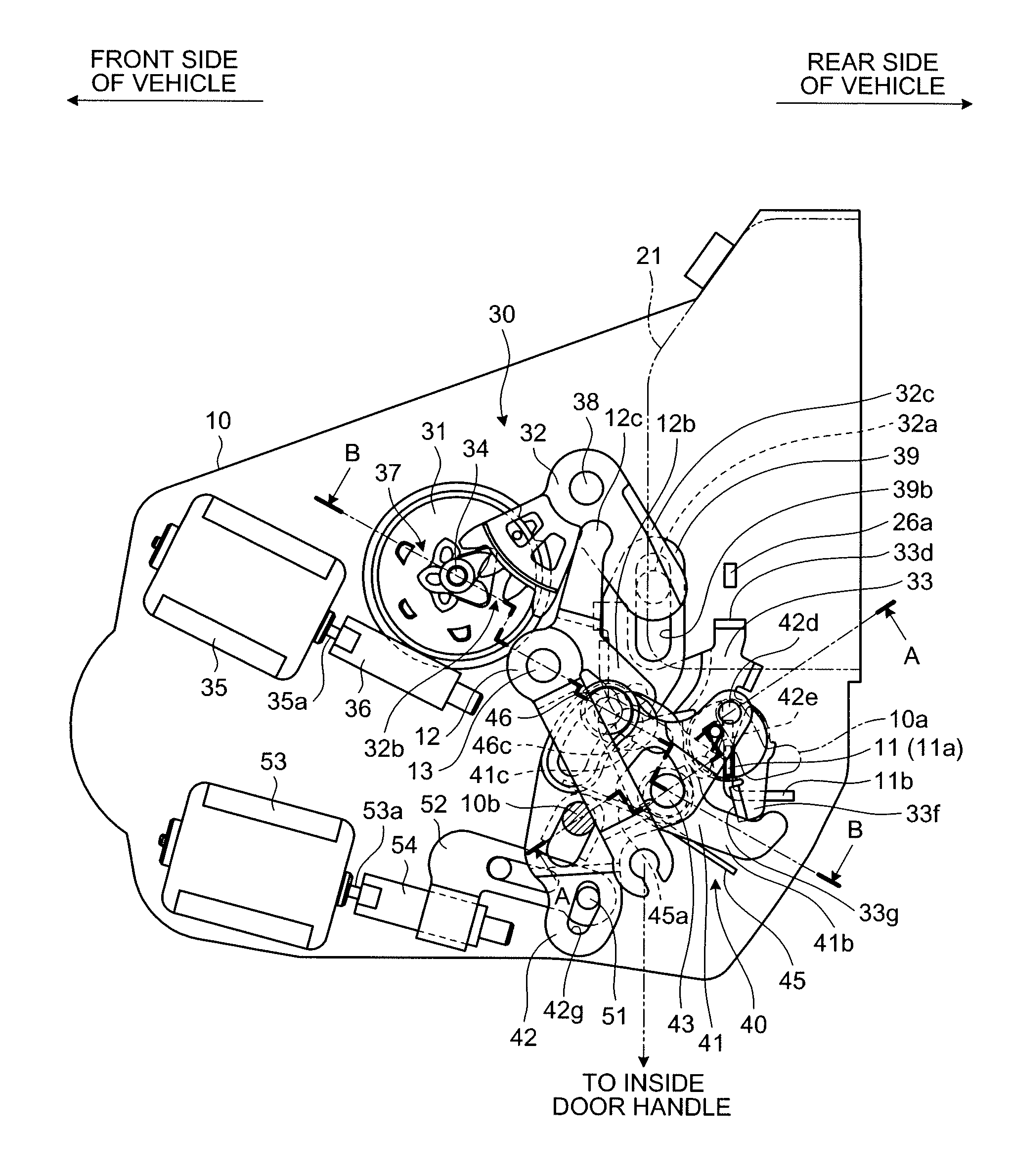 Vehicle door lock device