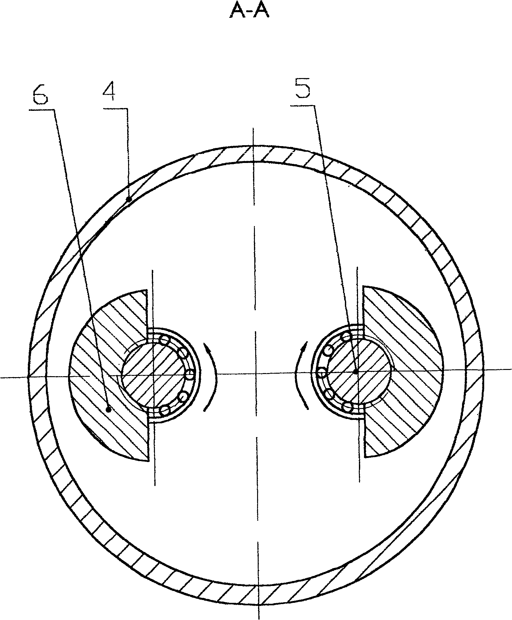 Synchronous drive method for parallel installation of multiple eccentric shafts