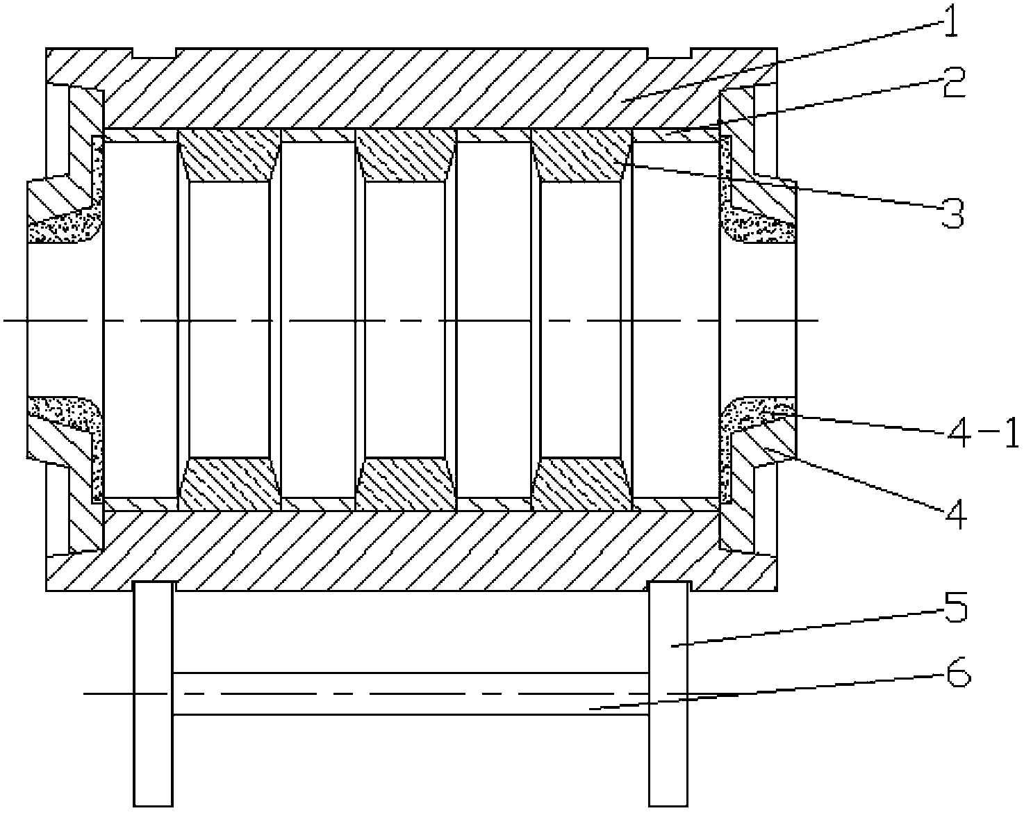 Method and dedicated roller body shaping device for producing grooved cast roller through centrifugal method