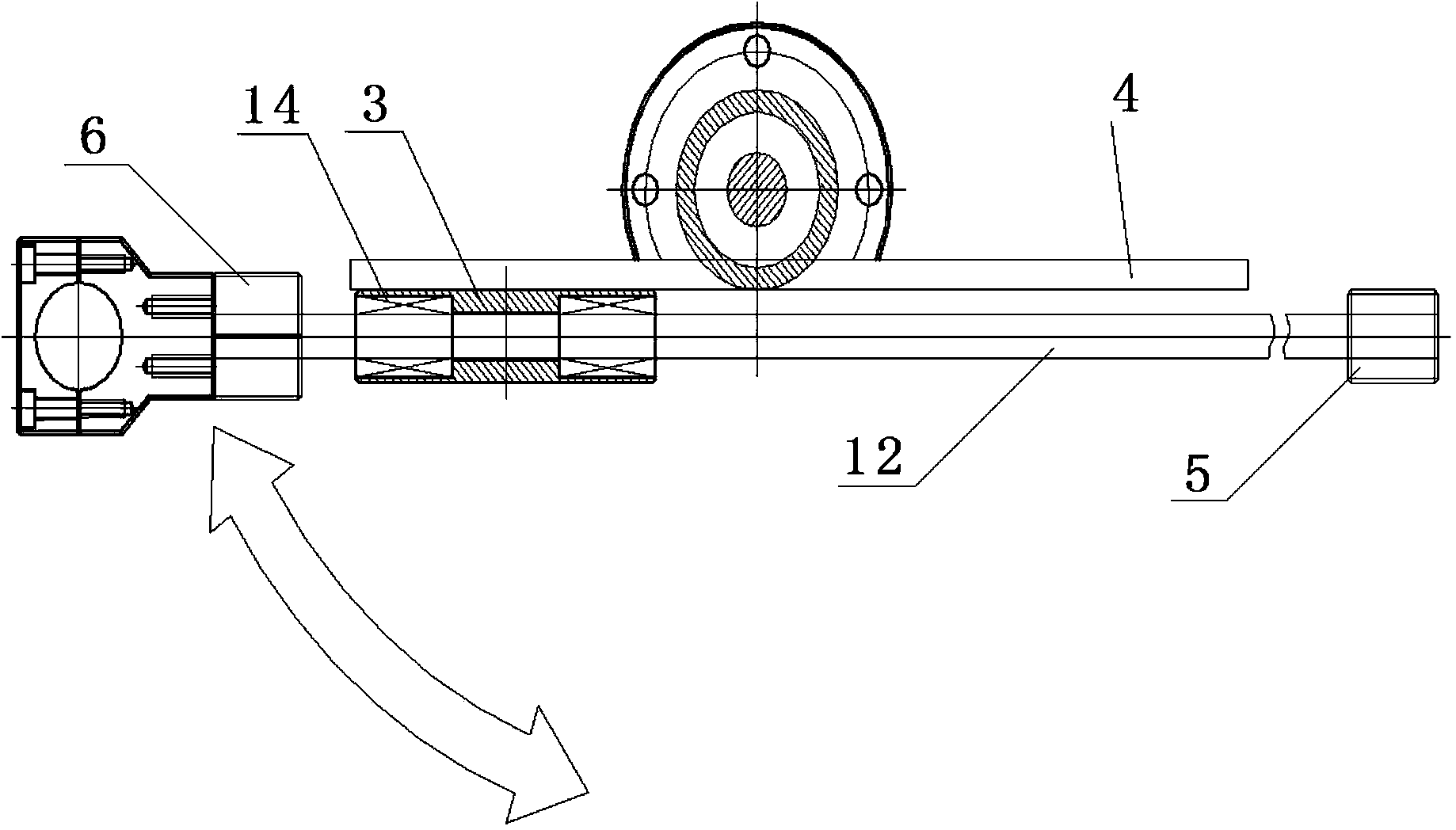 Vertically-assembled balance arm mechanism and adjustment method thereof