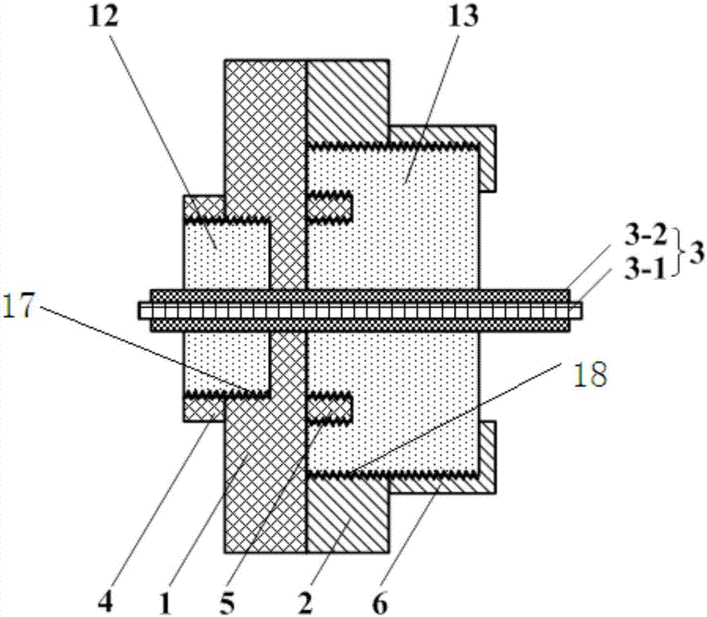 Rubber double-sealing structure for underwater motor cable