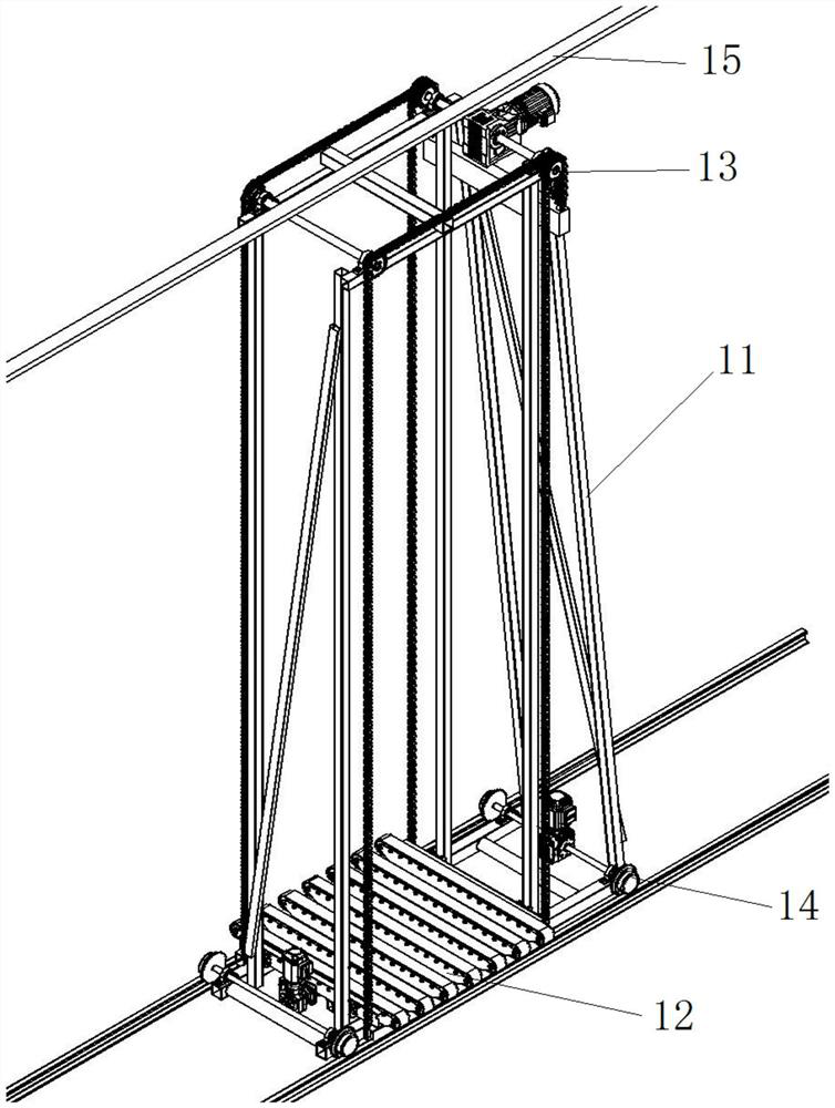 Stack storing and taking system and method