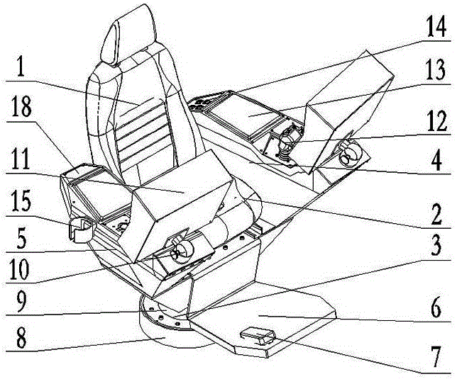 Novel driller chair for oil rig