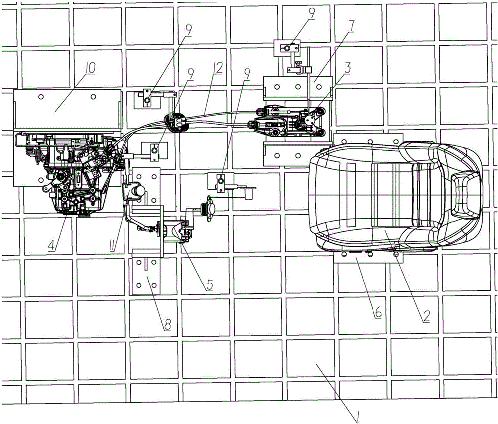 Test bench for subjective evaluation and stationary testing of vehicle