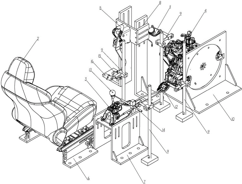 Test bench for subjective evaluation and stationary testing of vehicle