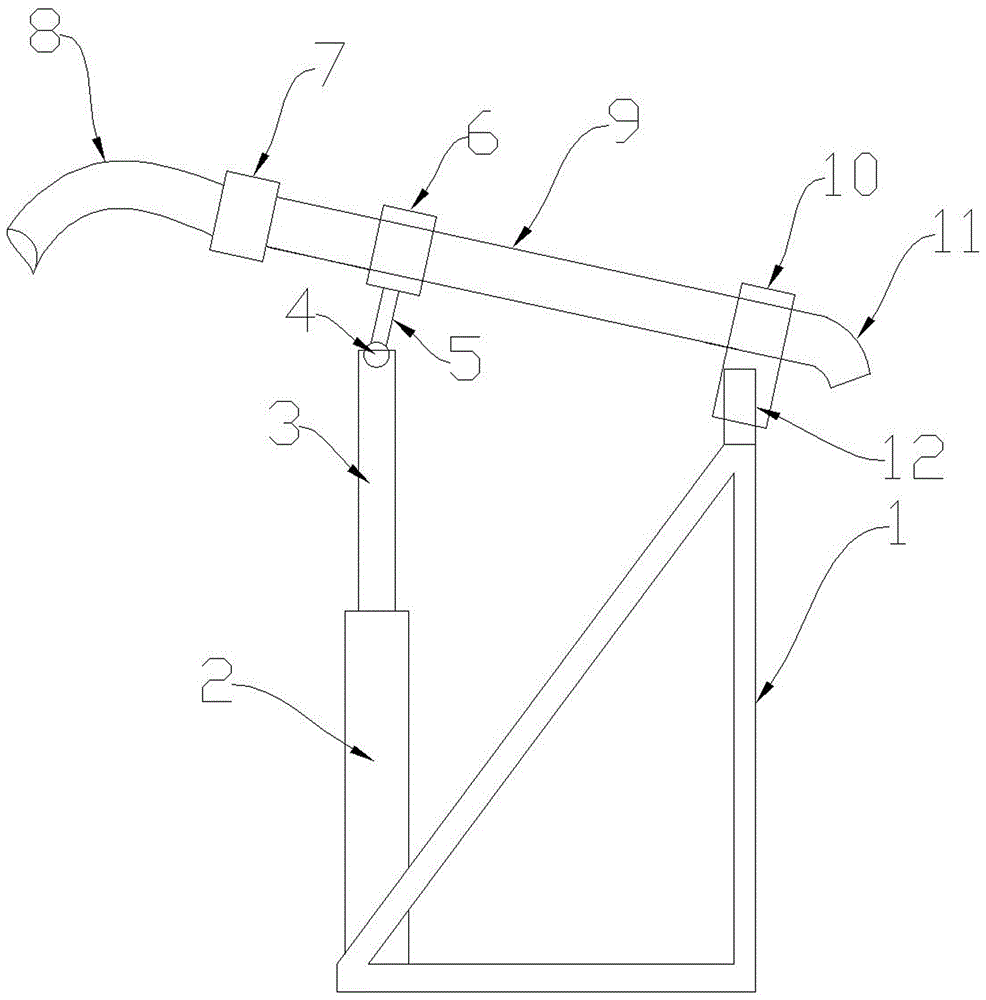 Tower crane transportation concrete spreading device