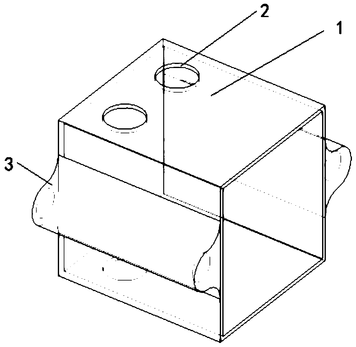 Novel embedded wire box and construction method thereof