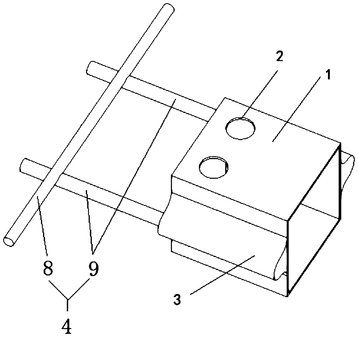 Novel embedded wire box and construction method thereof