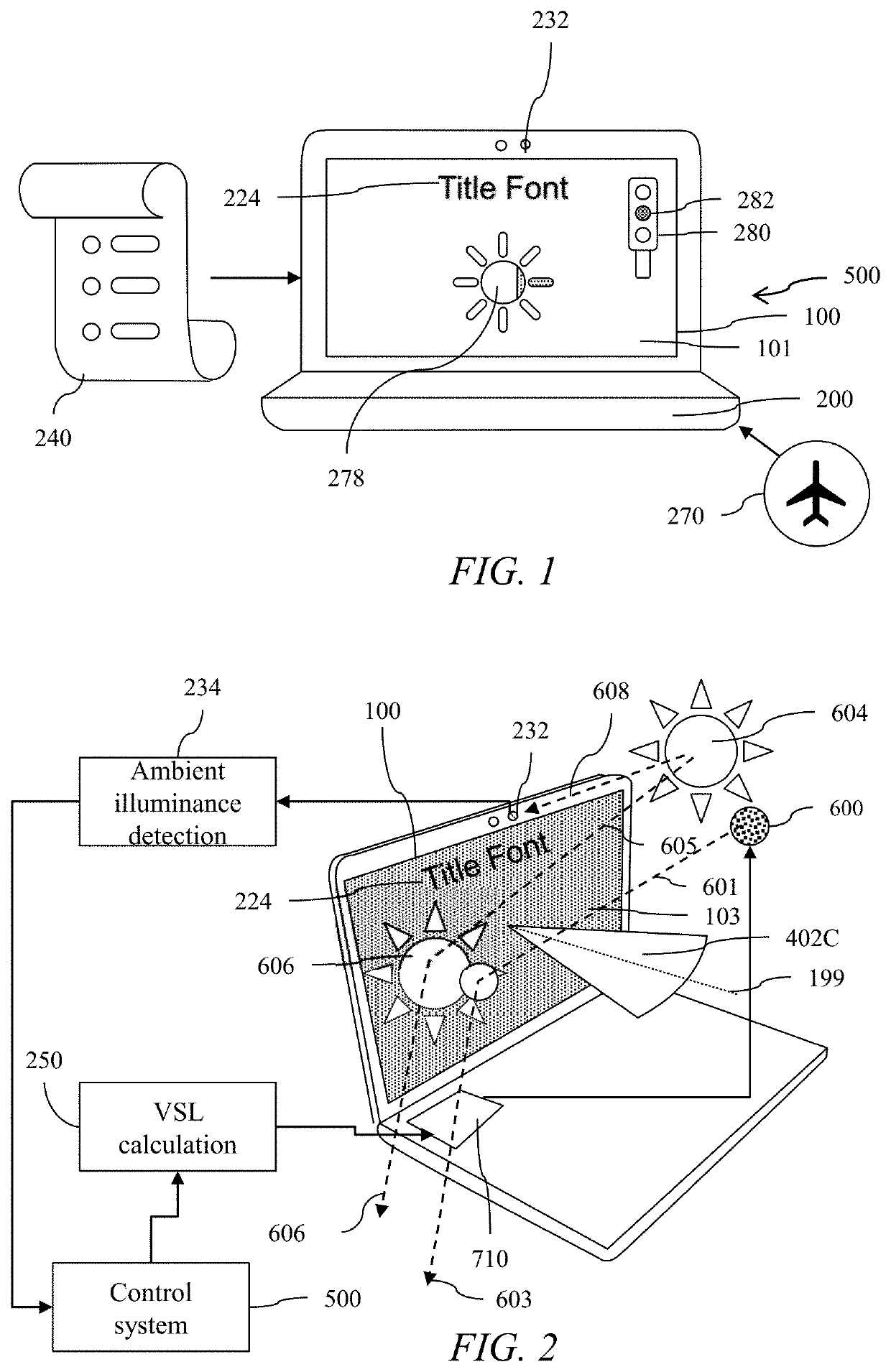 Control of Ambient Light for a Privacy Display