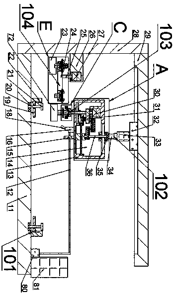 Liquid crystal display screen scratch grinding treatment device