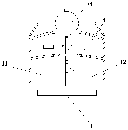 Gasification heat-accumulation combustion device for garage and use method of gasification heat-accumulation combustion device