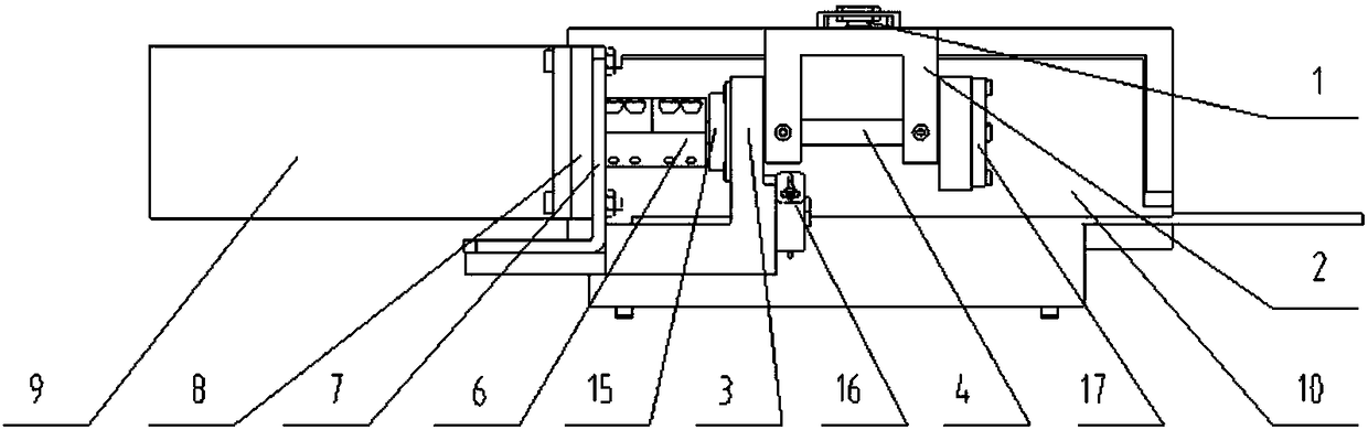 Space flexible arm tail end tool box pressing and anti-radiation protection mechanism